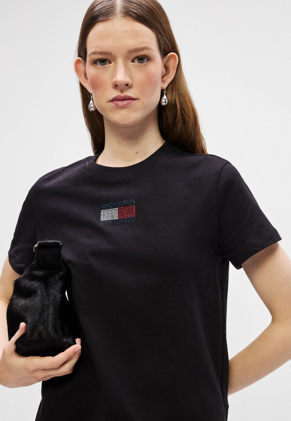 PARTY FLAG TEE - Print T-shirt - black