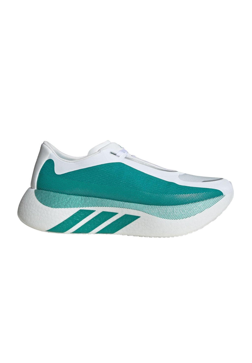HYPERBOOST EDGE - Road running shoes - cloud white   equipment green   metalic