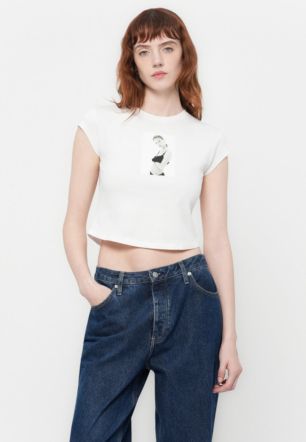CLASSIC KATE BABY TEE UNISEX - Print T-shirt - brilliant white