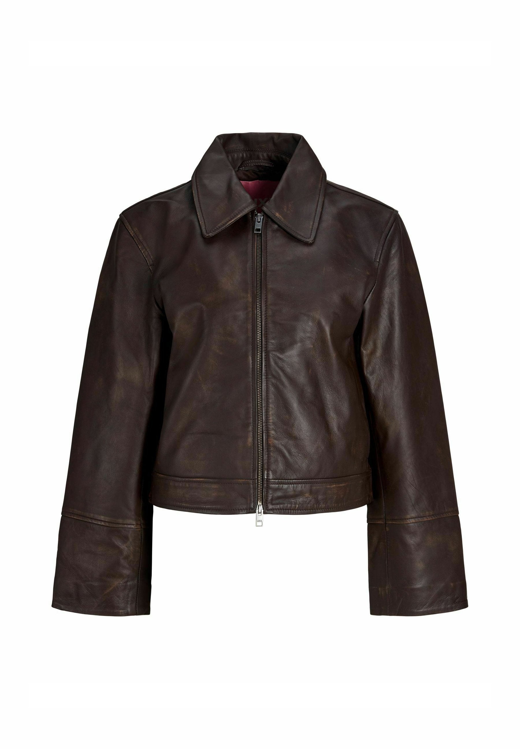 Leather JXSIF Leather - Leather jacket - bracken