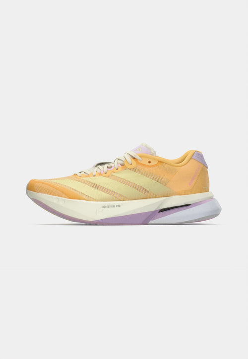 ADIZERO BOSTON - Road running shoes - ice tangerine/ice gold-coloured metallic/ice lavender