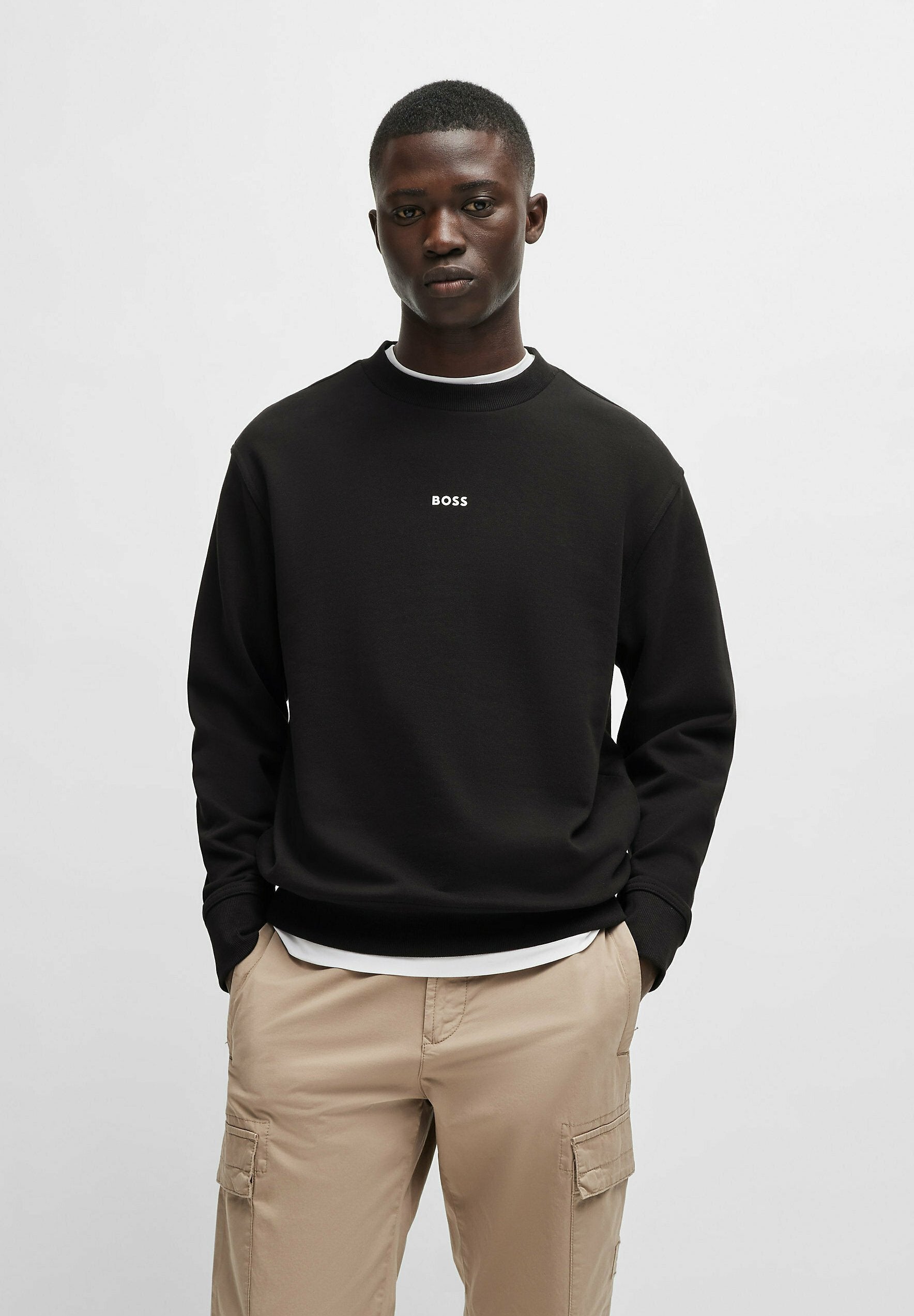 WES MALL CREW - Sweatshirt - black