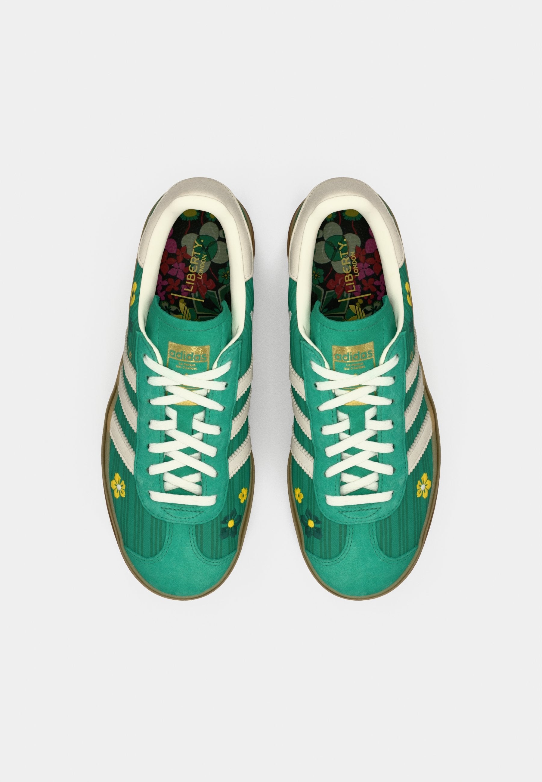 GAZELLE BOLD W X LIBERTY - Trainers - bold green/off white/eqt yellow
