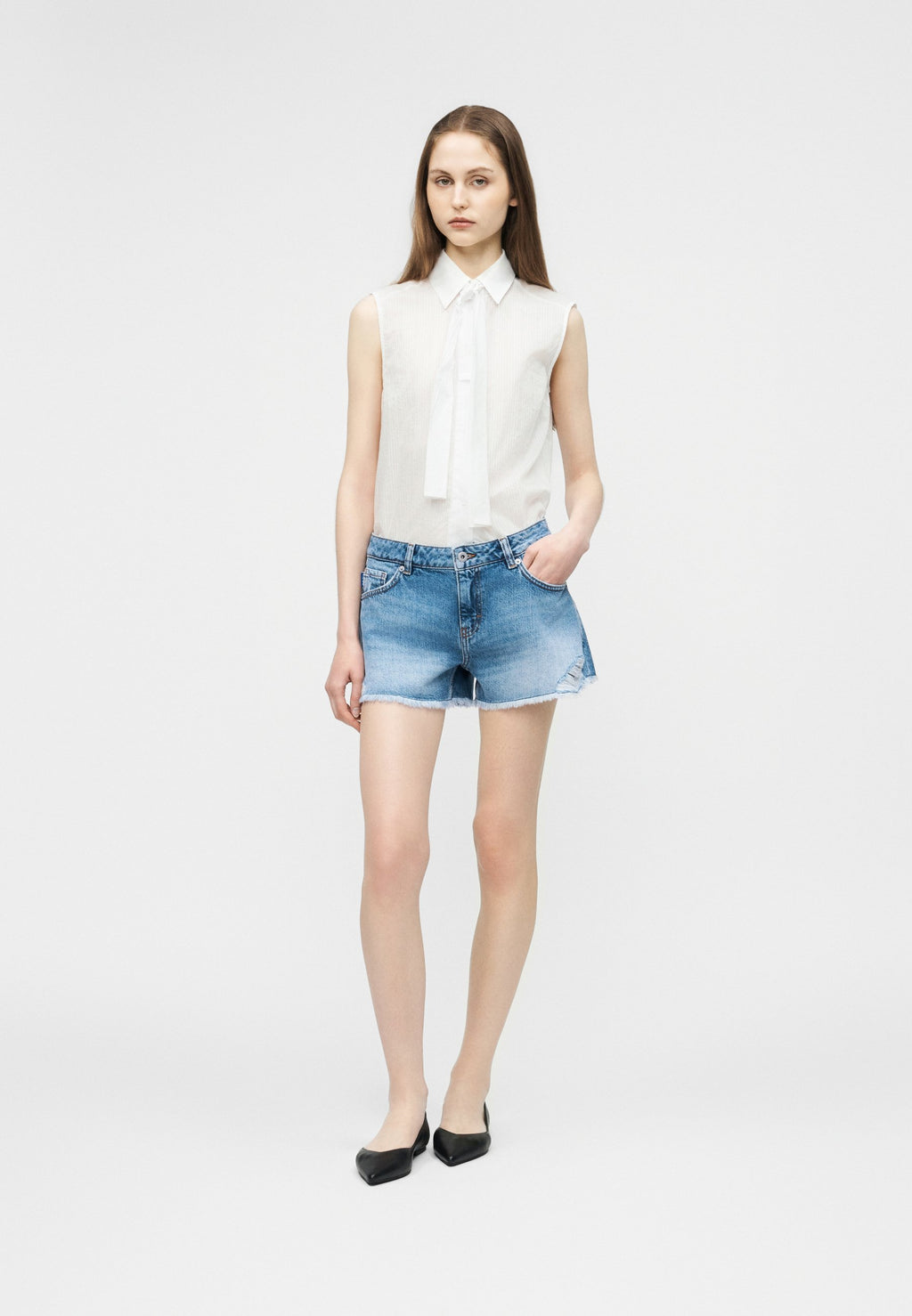 GALIMON - Denim shorts - bright blue