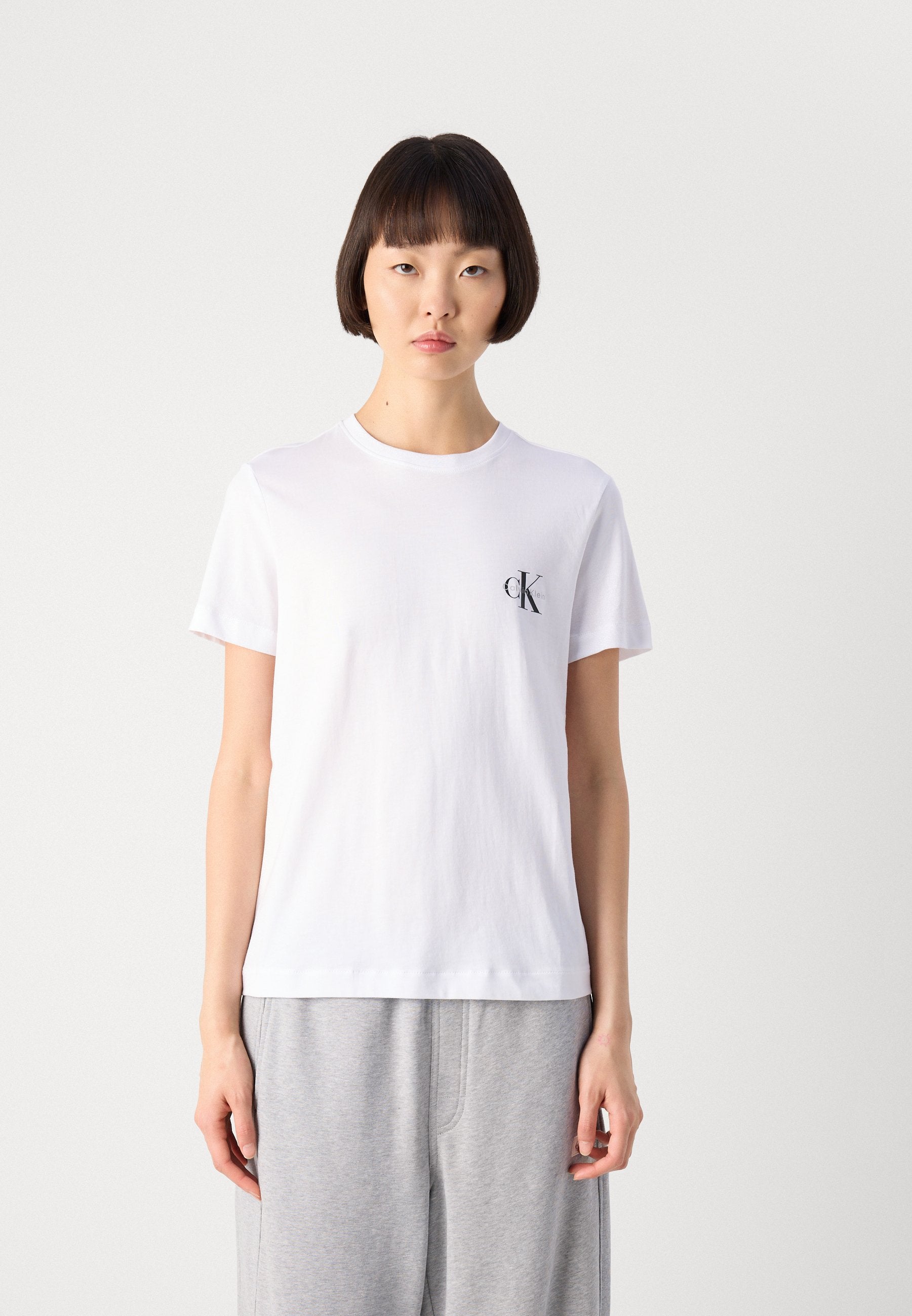MONOLOGO TEE 2 PACK - Basic T-shirt - heroic grey heather