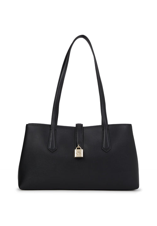 AUTOGRAPH PADLOCK - Handbag - black/gold