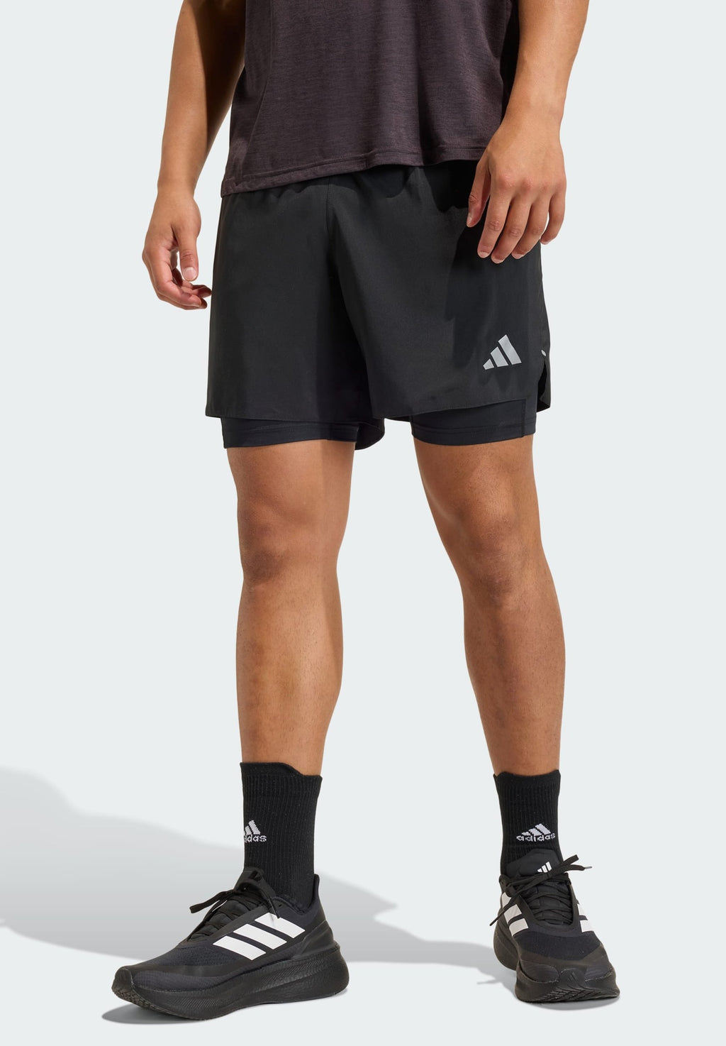 RUN - 2-in-1 shorts - black