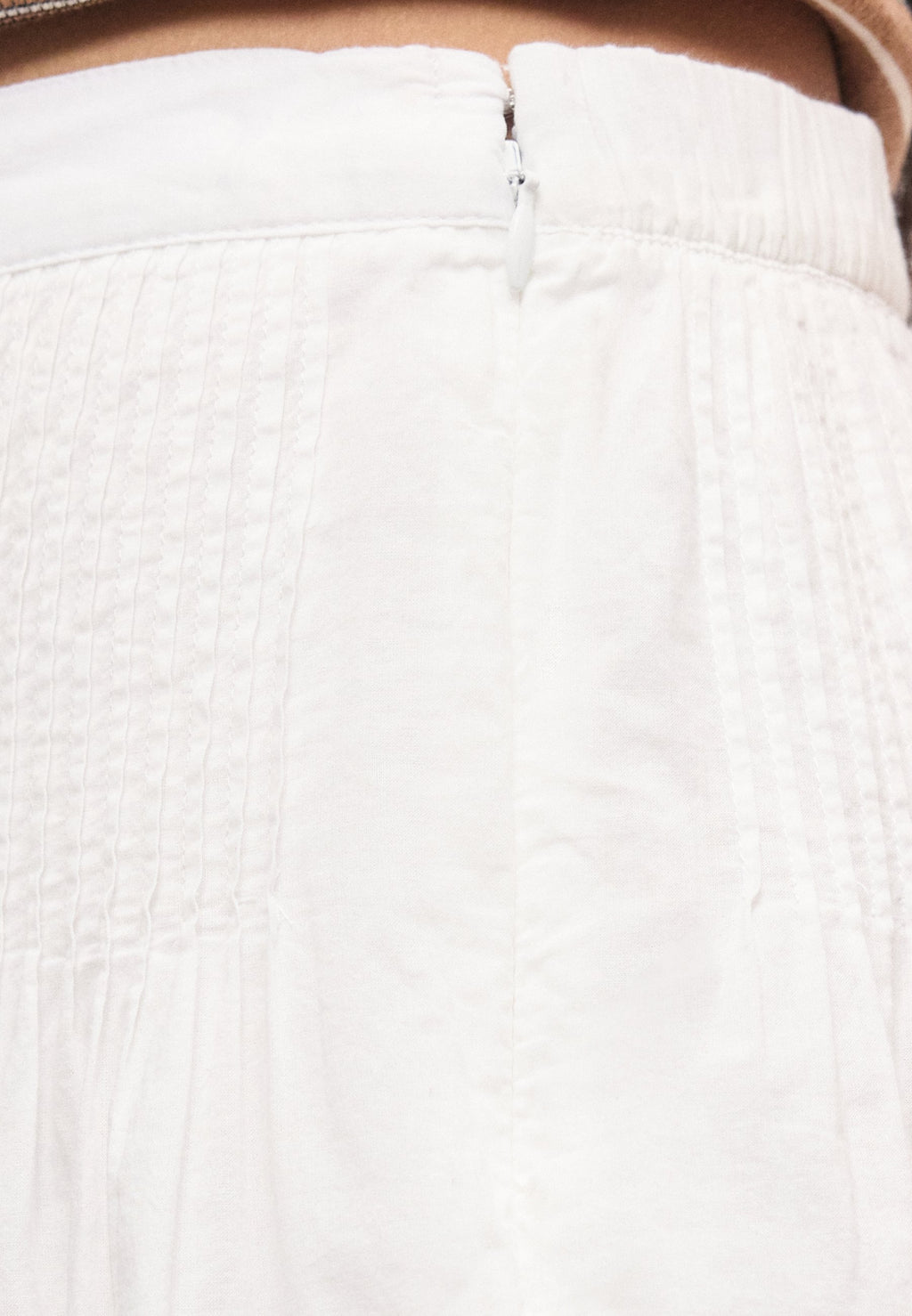PINTUCK TRIM SKORT - A-line skirt - fresh white