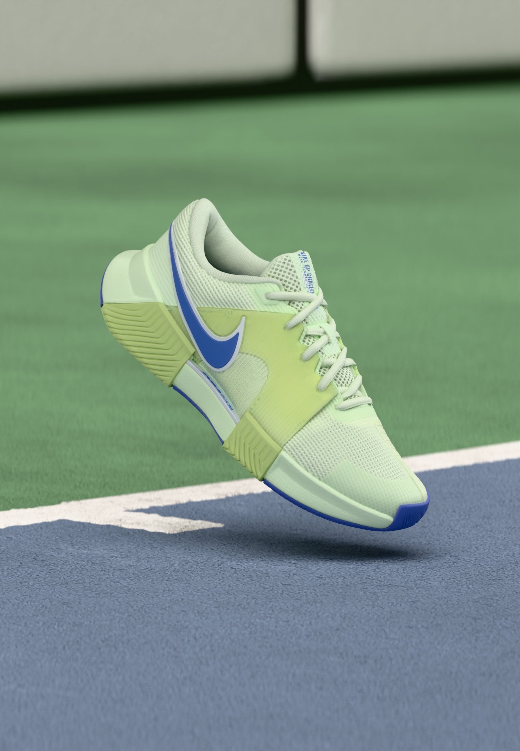 ZOOM GP CHALLENGE 1.5 - Multicourt tennis shoes - volt tint/sapphire/lab green/white