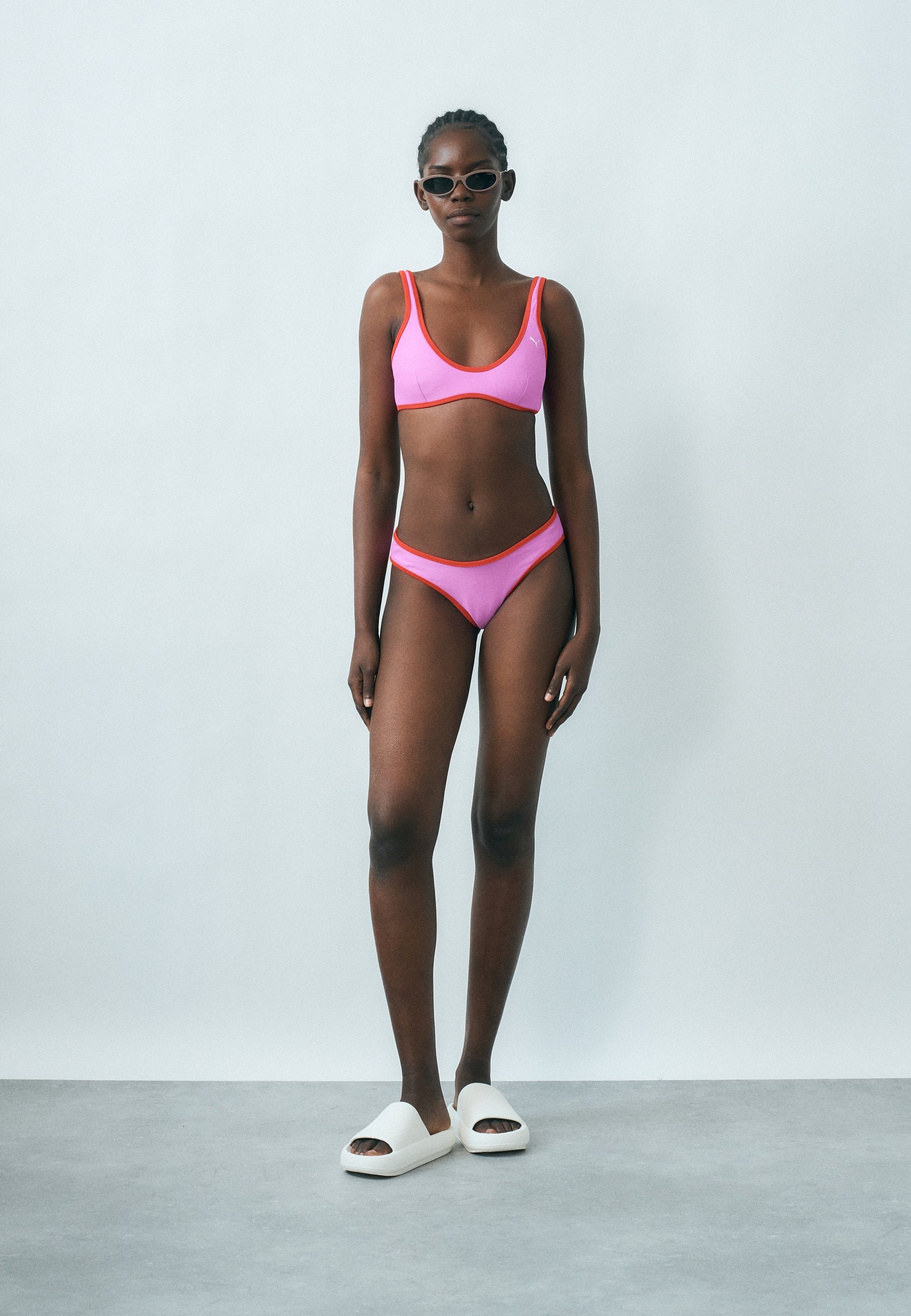 BAS DE MAILLOT DE BAIN FEMME RÉVERSIBLE - Bas de bikini - electric orchid/red