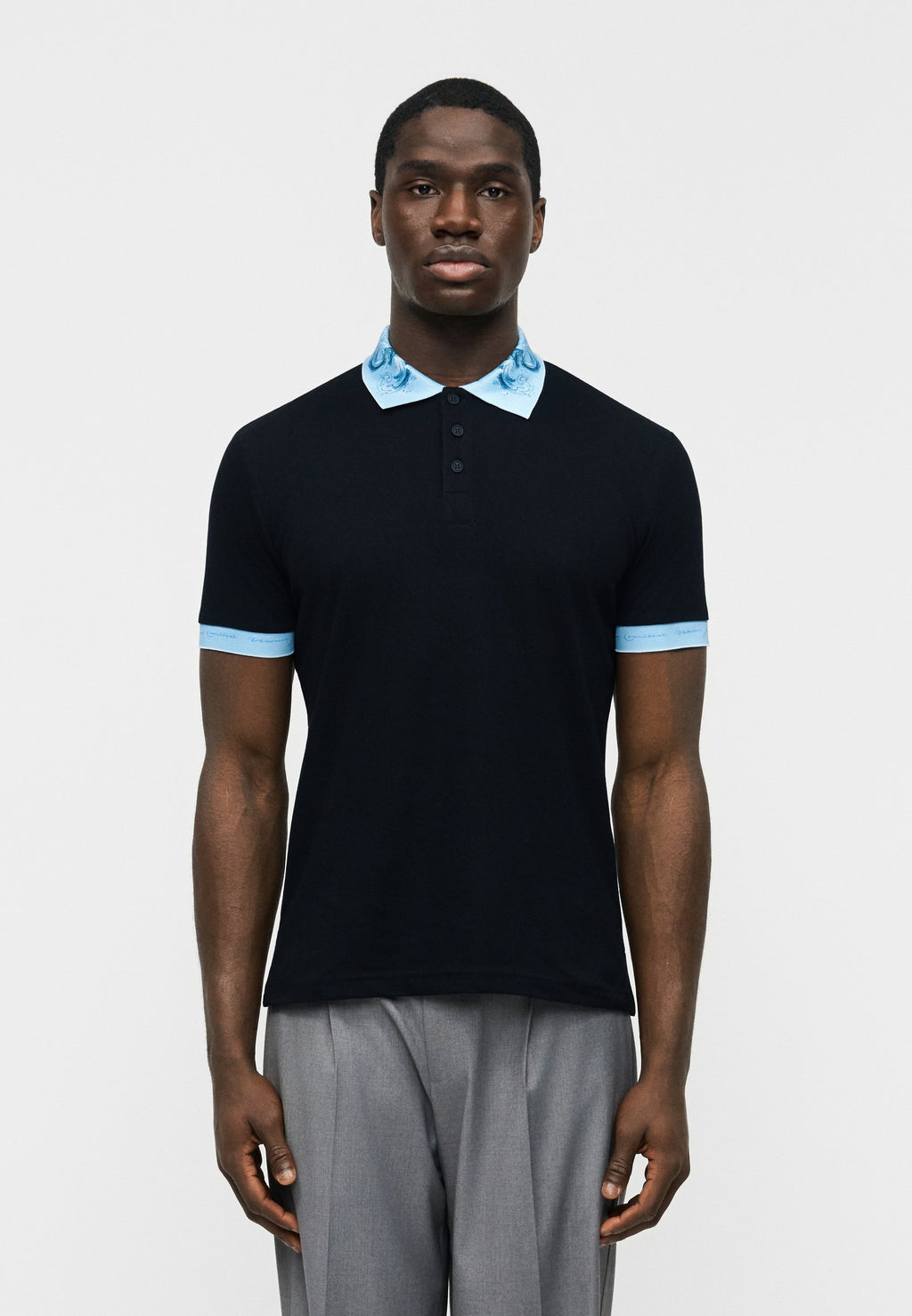 BAROQUE WAVE - Polo shirt - black