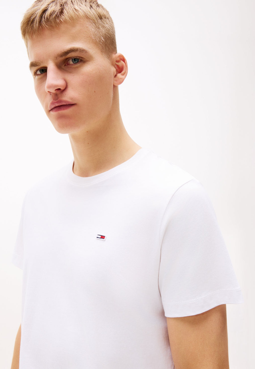 CLASSIC C NECK - Basic T-shirt - white