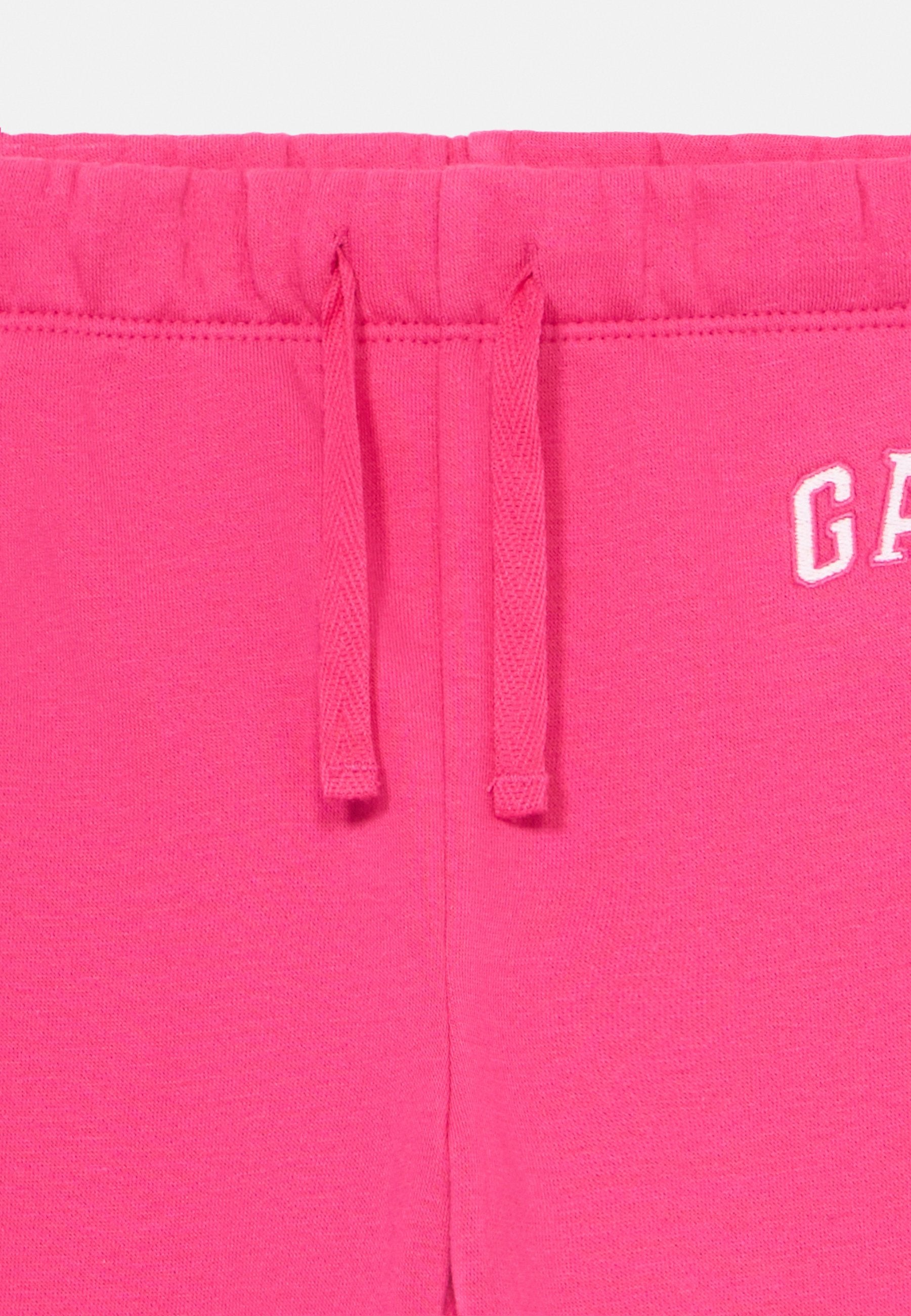 BABYGAP RELAXED LOGO PULL-ON JOGGERS - Tracksuit bottoms - raspberry sorbet