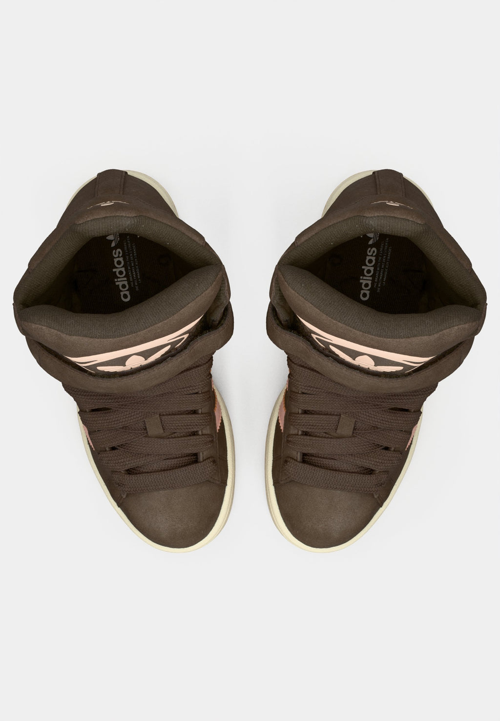 CAMPUS BOLD WEDGE - High-top trainers - core black/blush pink/cream white