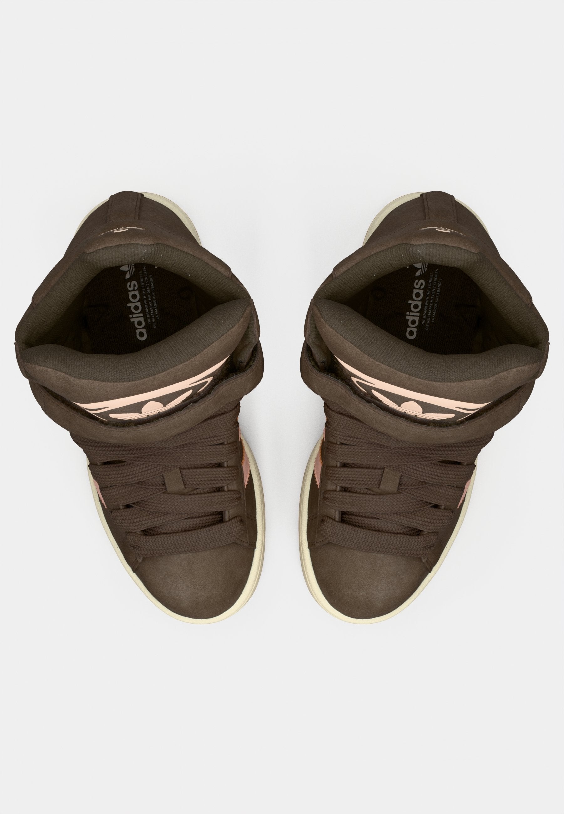 CAMPUS BOLD WEDGE - High-top trainers - core black/blush pink/cream white