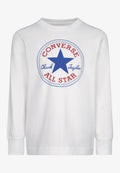 CHUCK PATCH LONG SLEEVE TEE - Long sleeved top - white