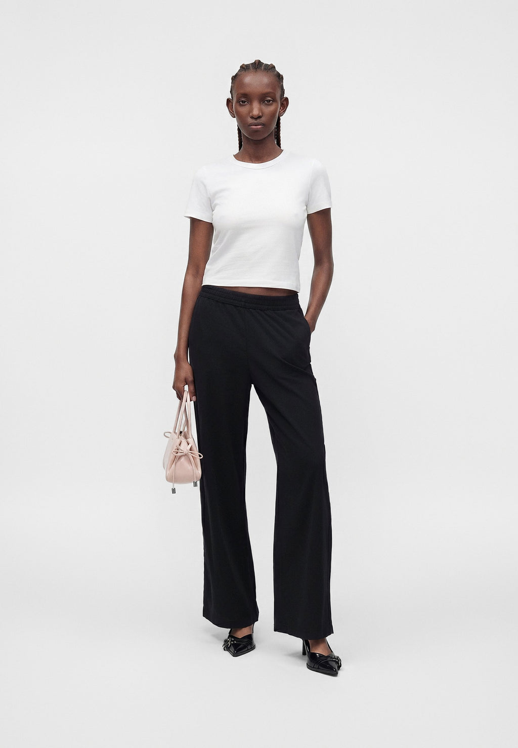 JXELLA SUMMER LOOSE PANT - Trousers - black