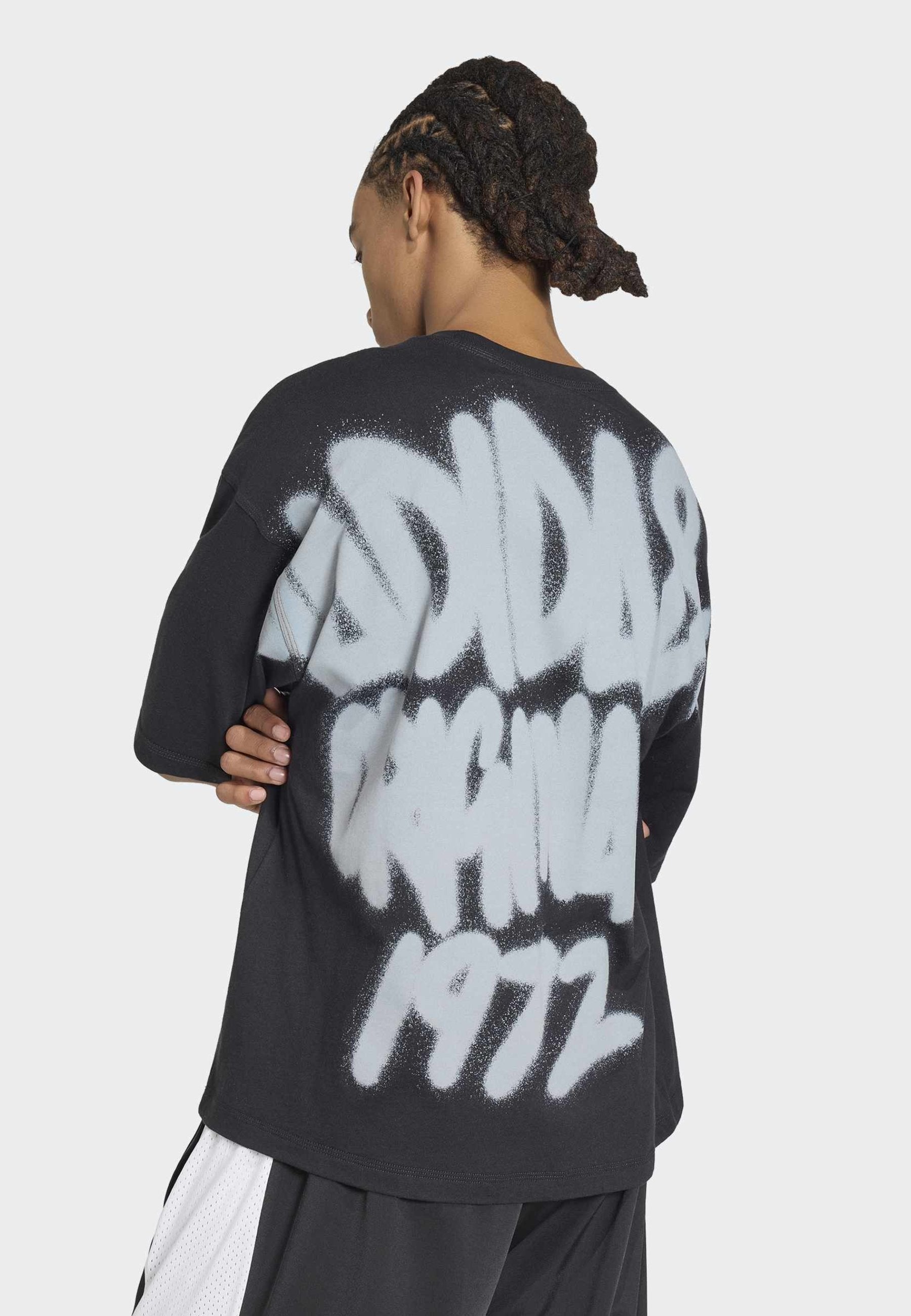 AIRBRUSH LOGO UNISEX  - Print T-shirt - black