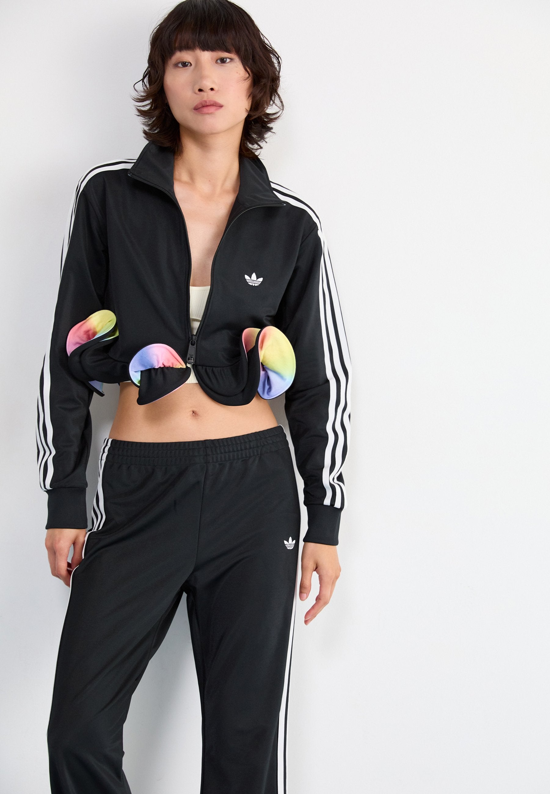 سروال رياضي X JEREMY SCOTT PRIDE RUFFLE - أسود