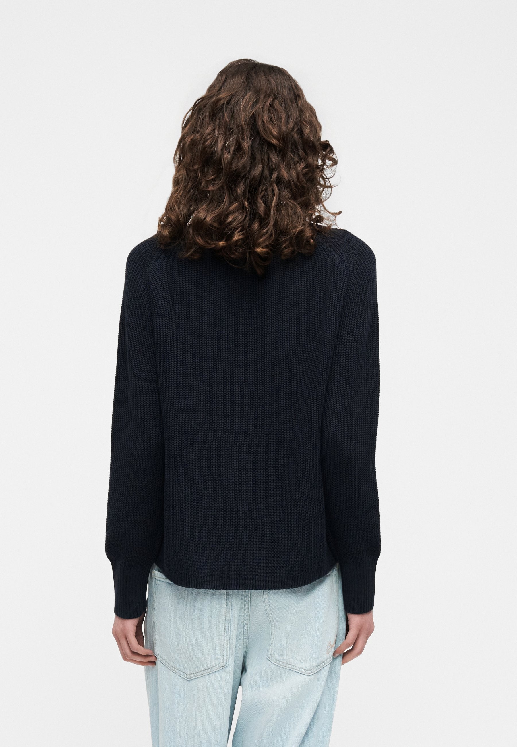C NECK - Jumper - evening blue