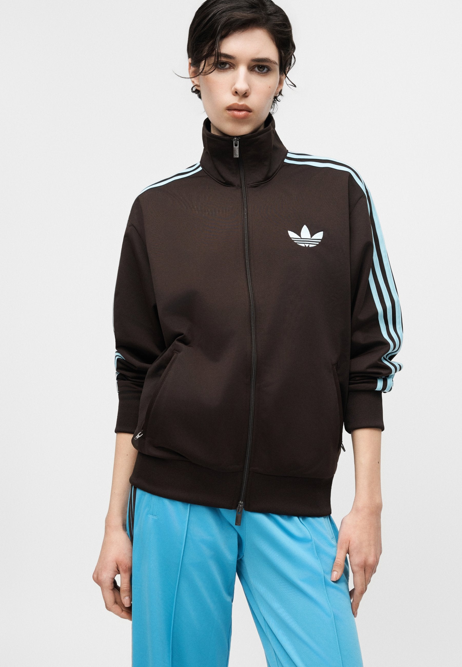 HAUT DE SURVÊTEMENT FIREBIRD TRACK LOOSE - Veste d'entraînement - aurora coffee/icey blue