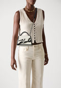 SIGNATURE  - Handbag - white/black