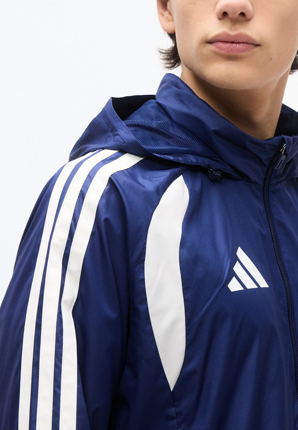 LIGUE TIRO26 - Coupe-vent - bleu marine 2/blanc