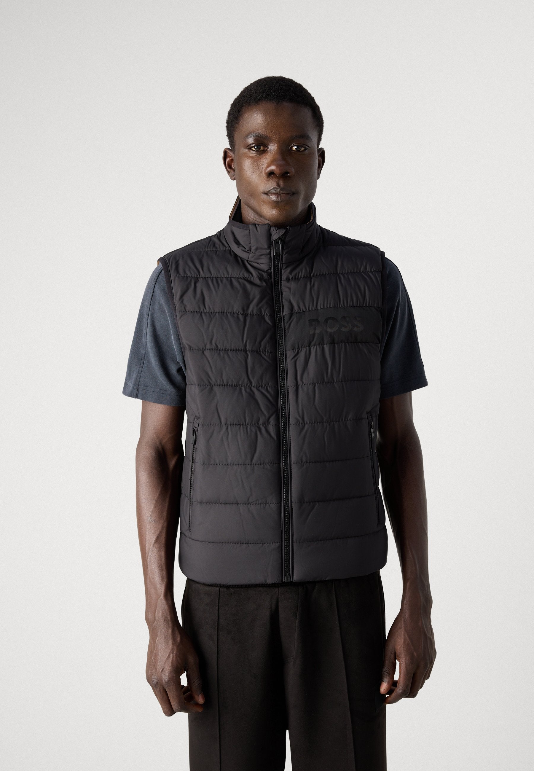 CENITO - Waistcoat - black