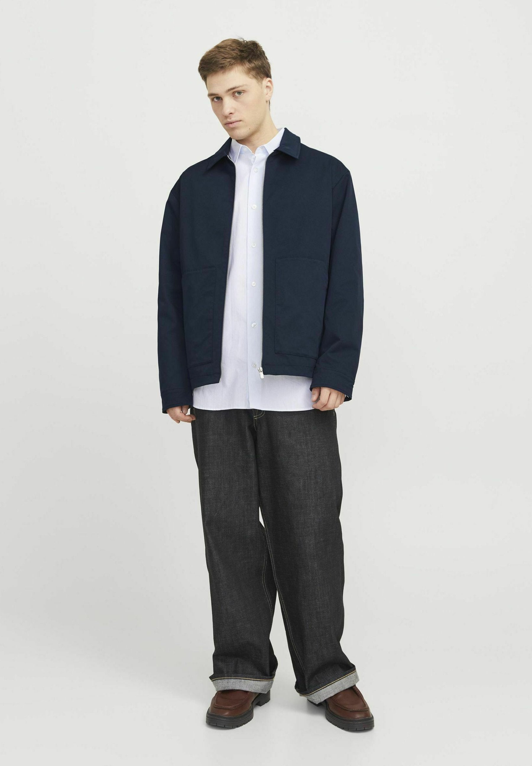 JJWINSON WORKER - Summer jacket - navy blazer