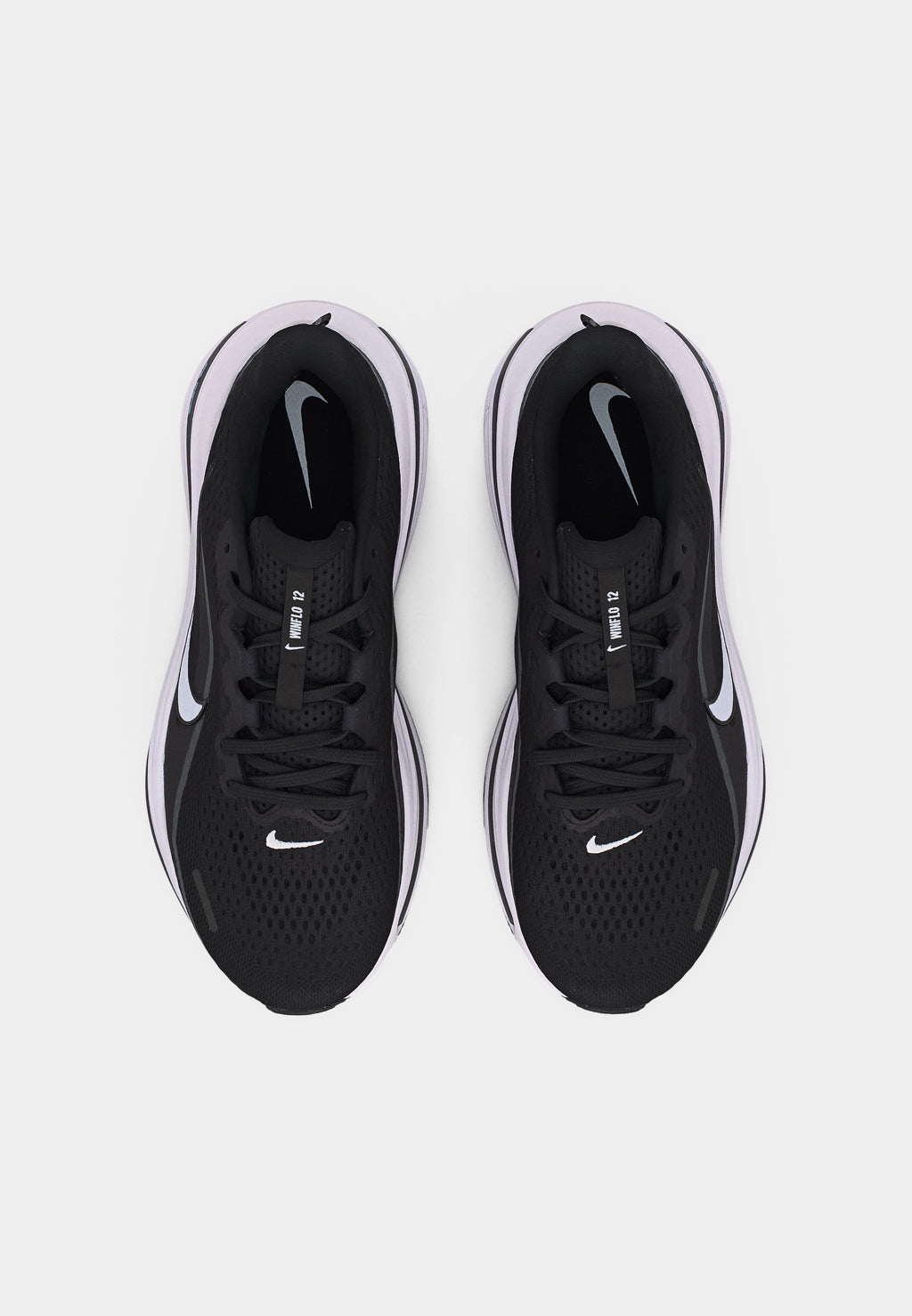 AIR WINFLO 12 - Road running shoes - black/white/dark smoke grey