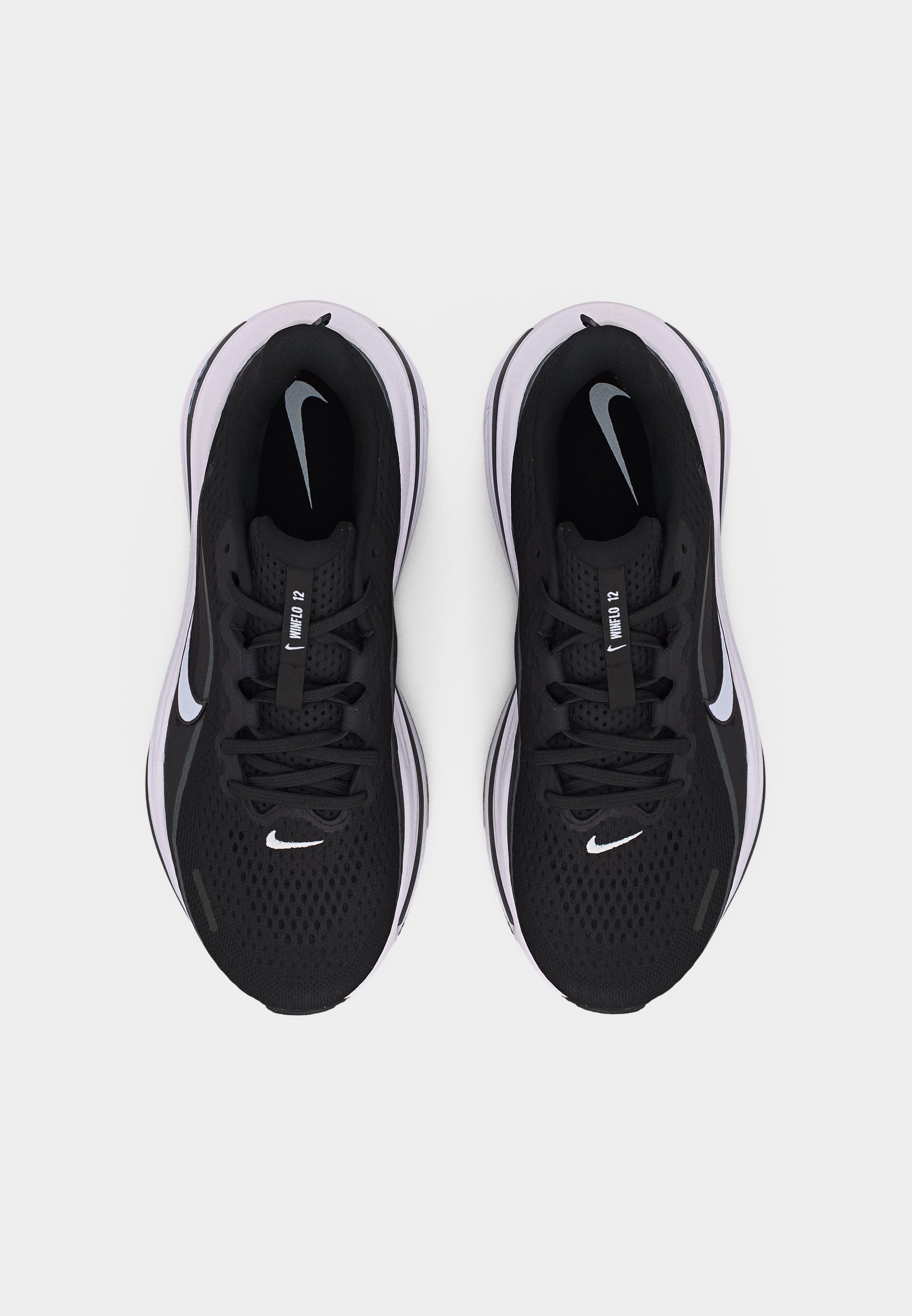 AIR WINFLO 12 - Road running shoes - black/white/dark smoke grey