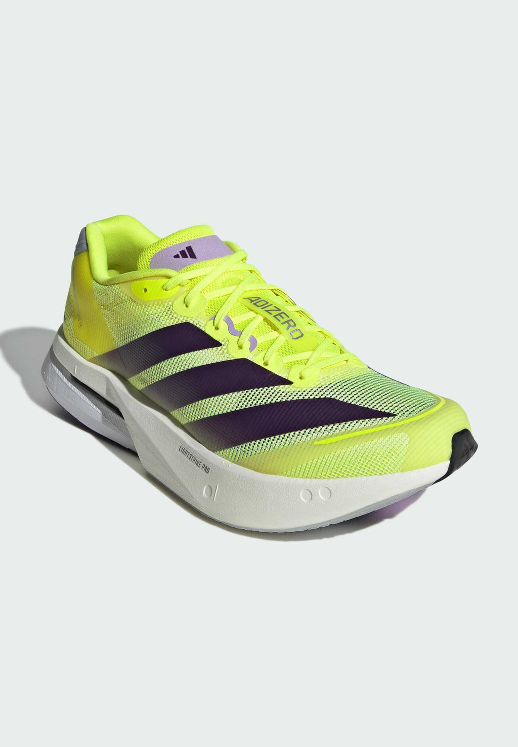 ADIZERO BOSTON 13 M - Road running shoes - solar yellow   aurora plum   powder plum