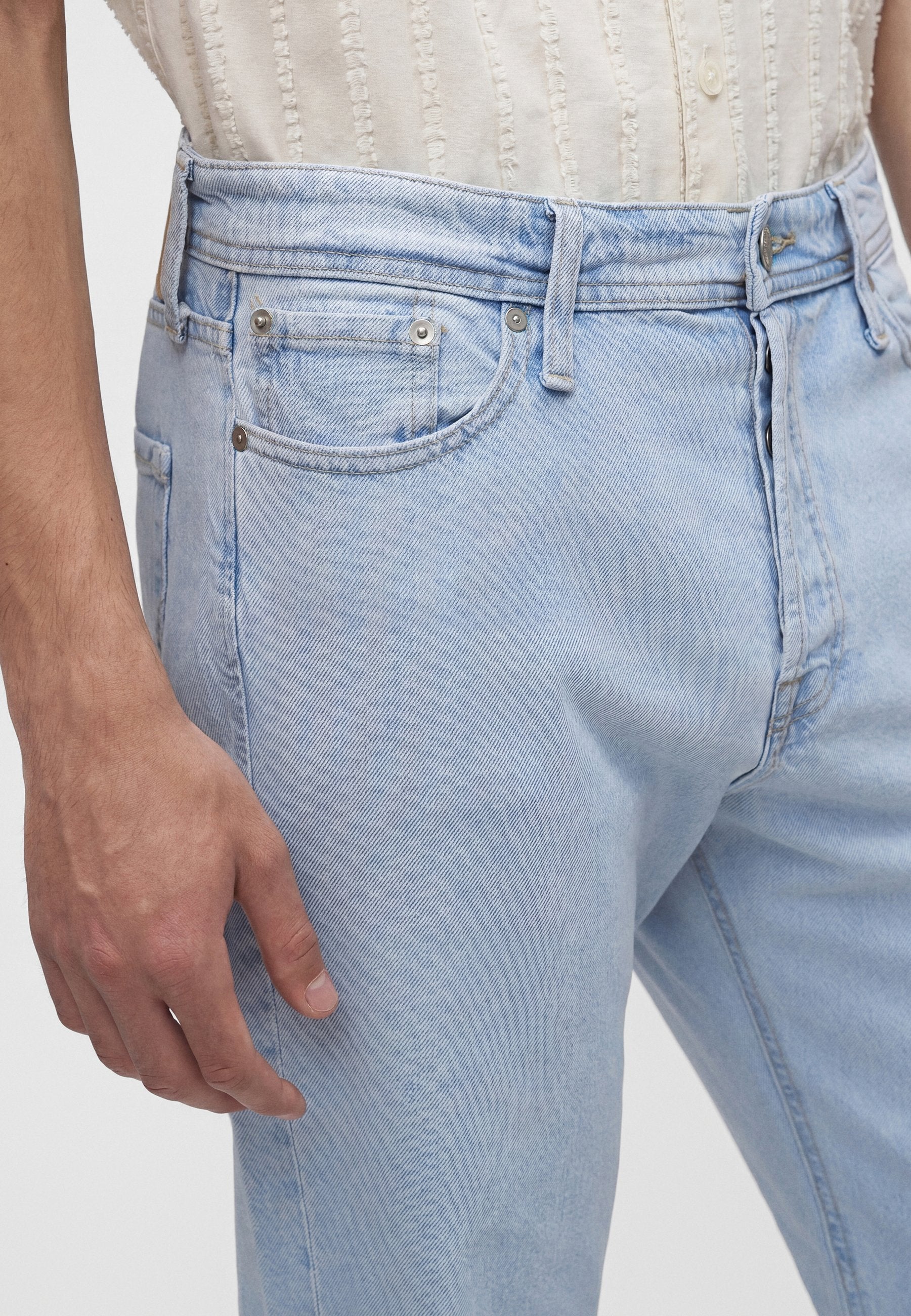 Loose fit JJIEDDIE JJBASIC SQ 738 NOOS - Loose Jeans - blue denim