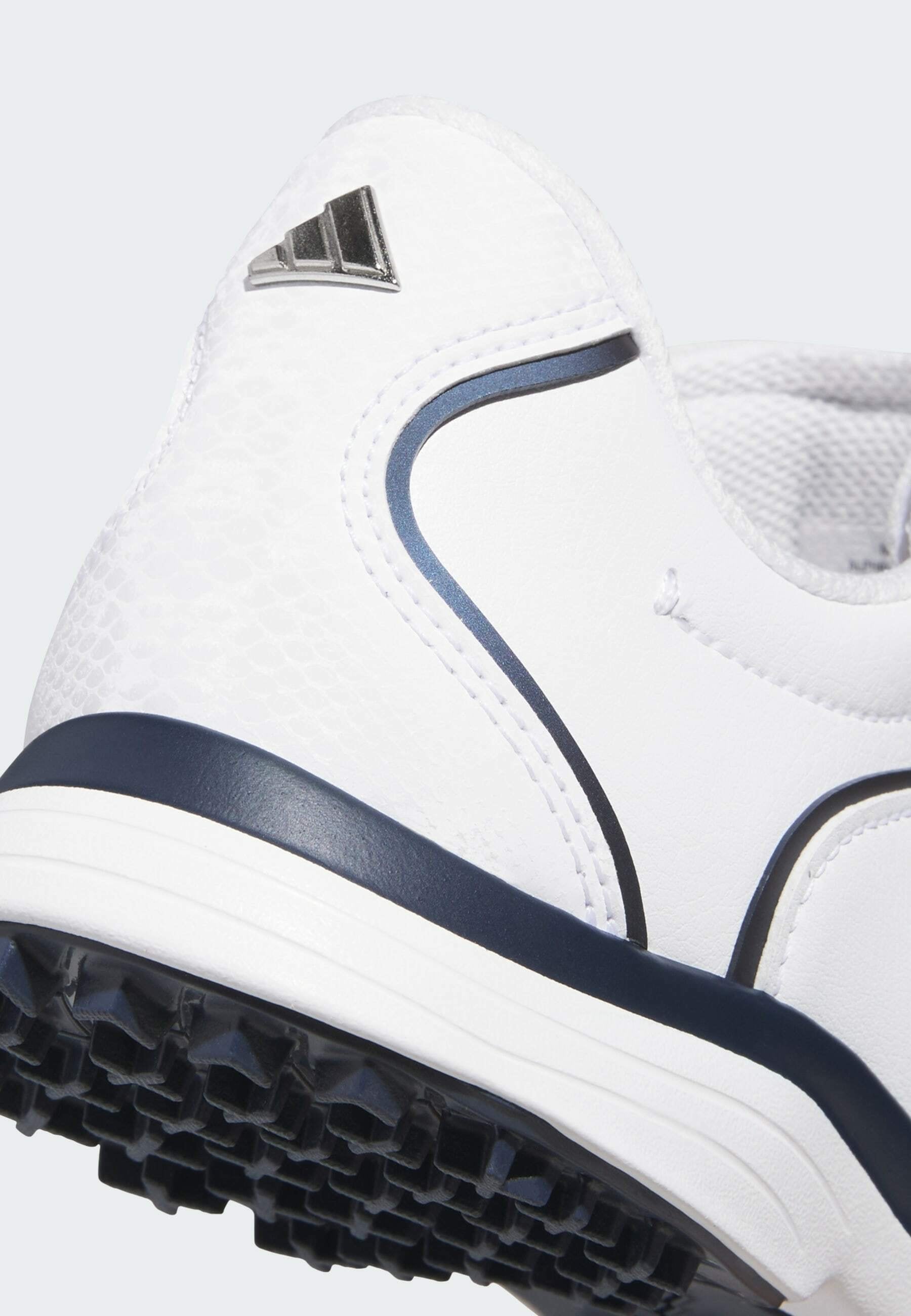 ALPHAFLEX ZOYSIA - Chaussures de golf - blanc nuage, marine universitaire, argent métallisé