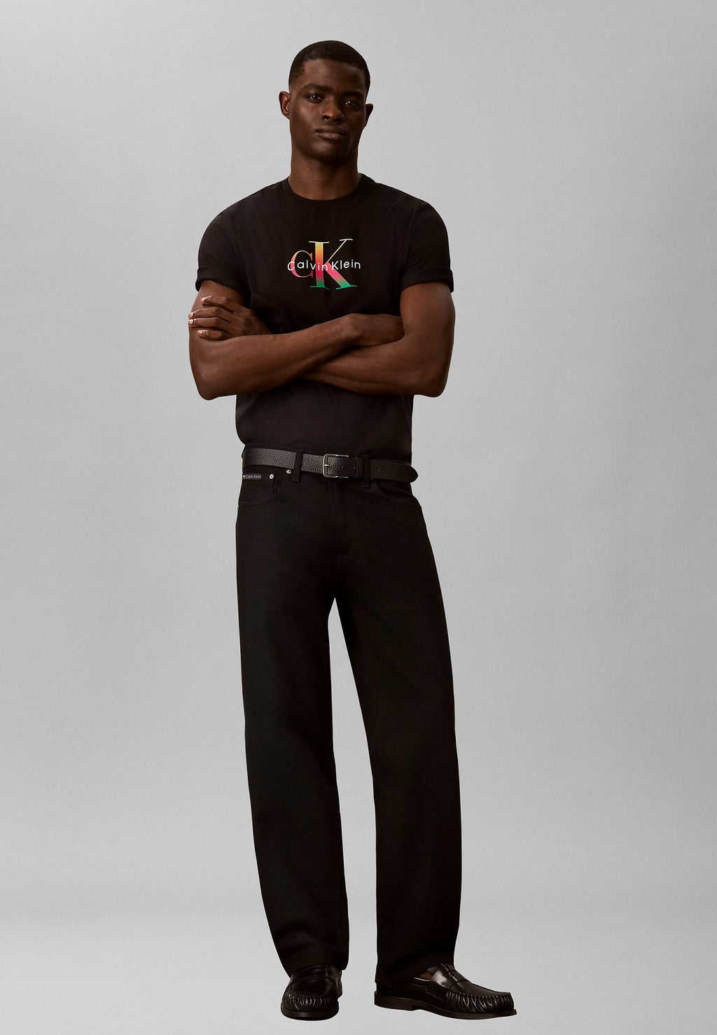 20S CK PRIDE26 GRAPHIC CLASSIC  - Print T-shirt - black