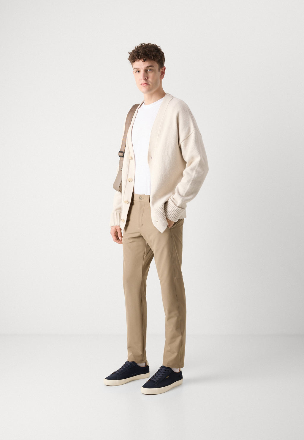 COMMUTER SLIM - Trousers - light pastel green