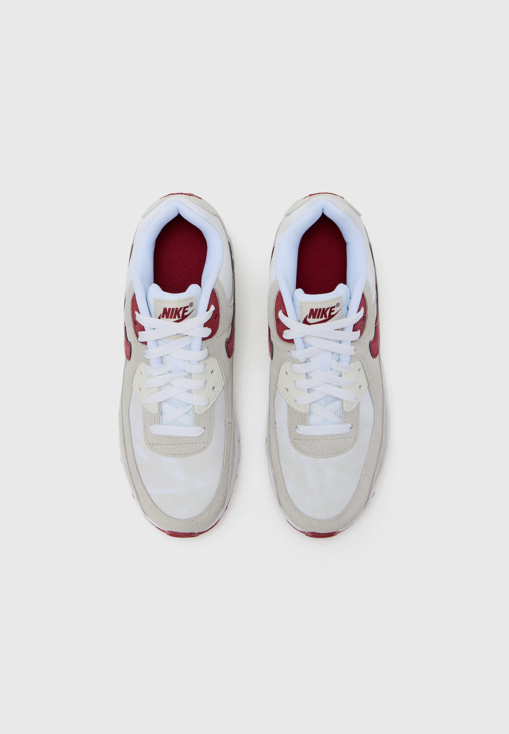 AIR MAX 90 UNISEX - Trainers - white/team crimson/light bone/summit white