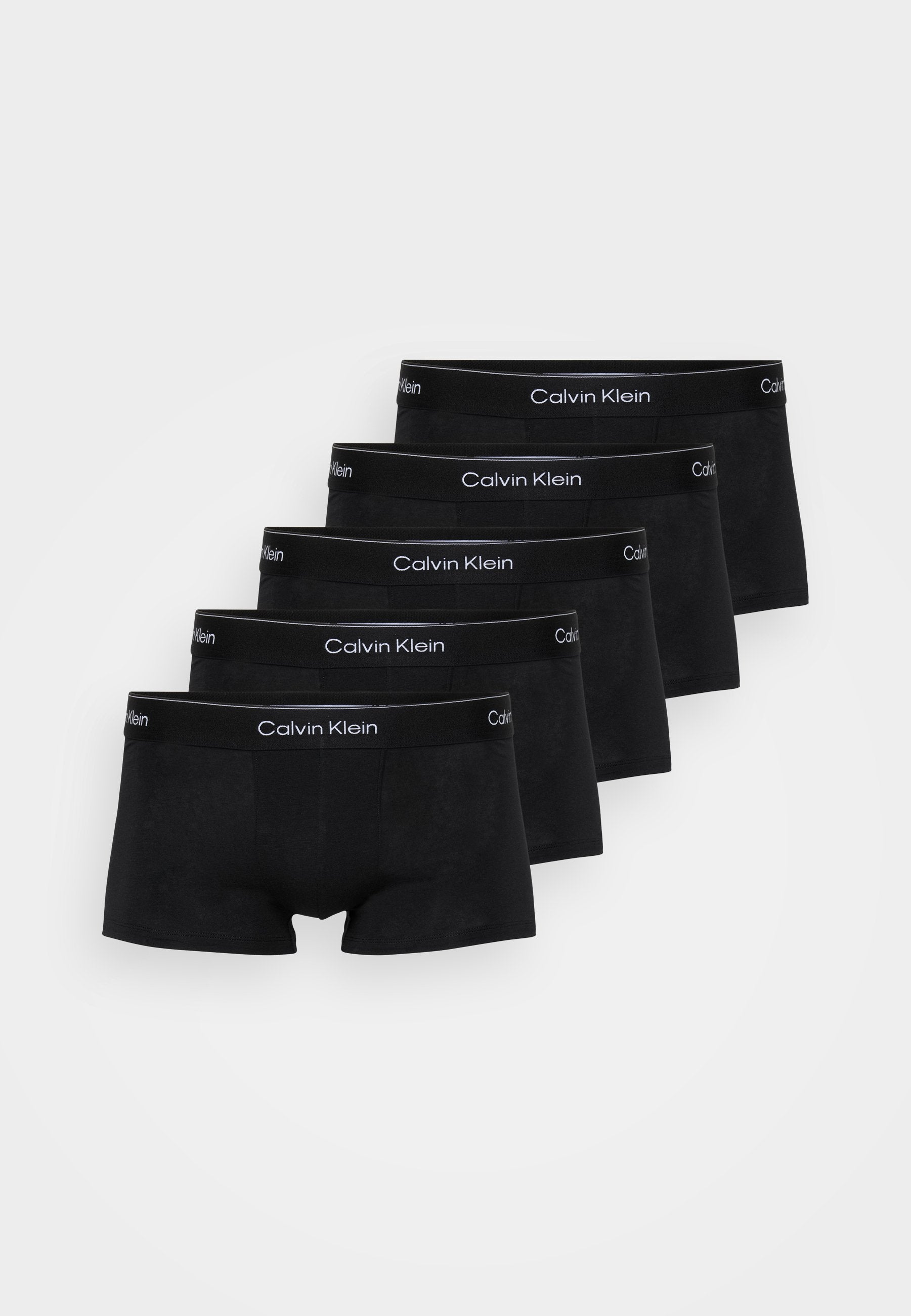LOW RISE TRUNK ICON COTTON STRETCH 5 PACK - Trunks - black