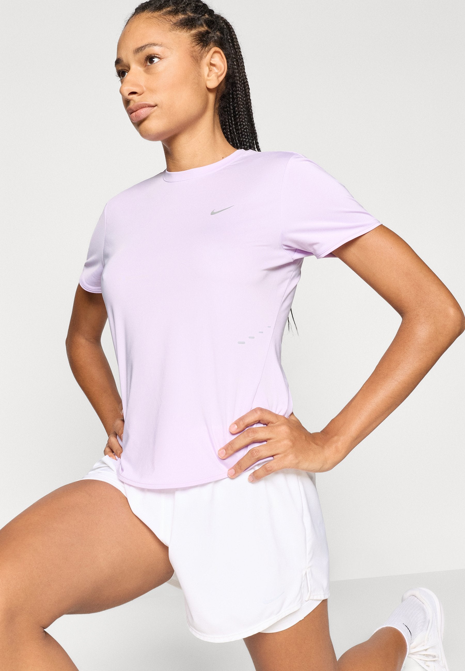 SWIFT - Sports T-shirt - violet mist/reflective silver-coloured