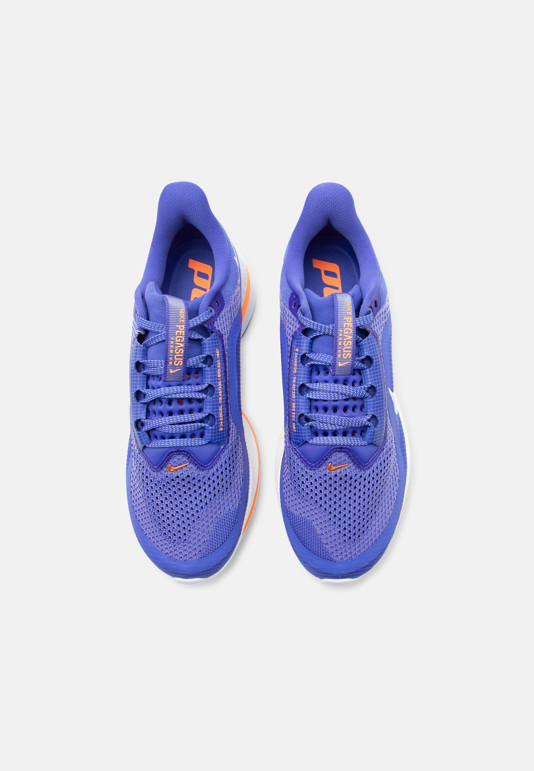 PEGASUS PREMIUM - Road running shoes - lapis/white/total orange/off noir/hydrogen blue