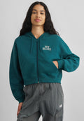 LINEAR HERITAGE FULL ZIP - Zip-up sweatshirt - medusa green