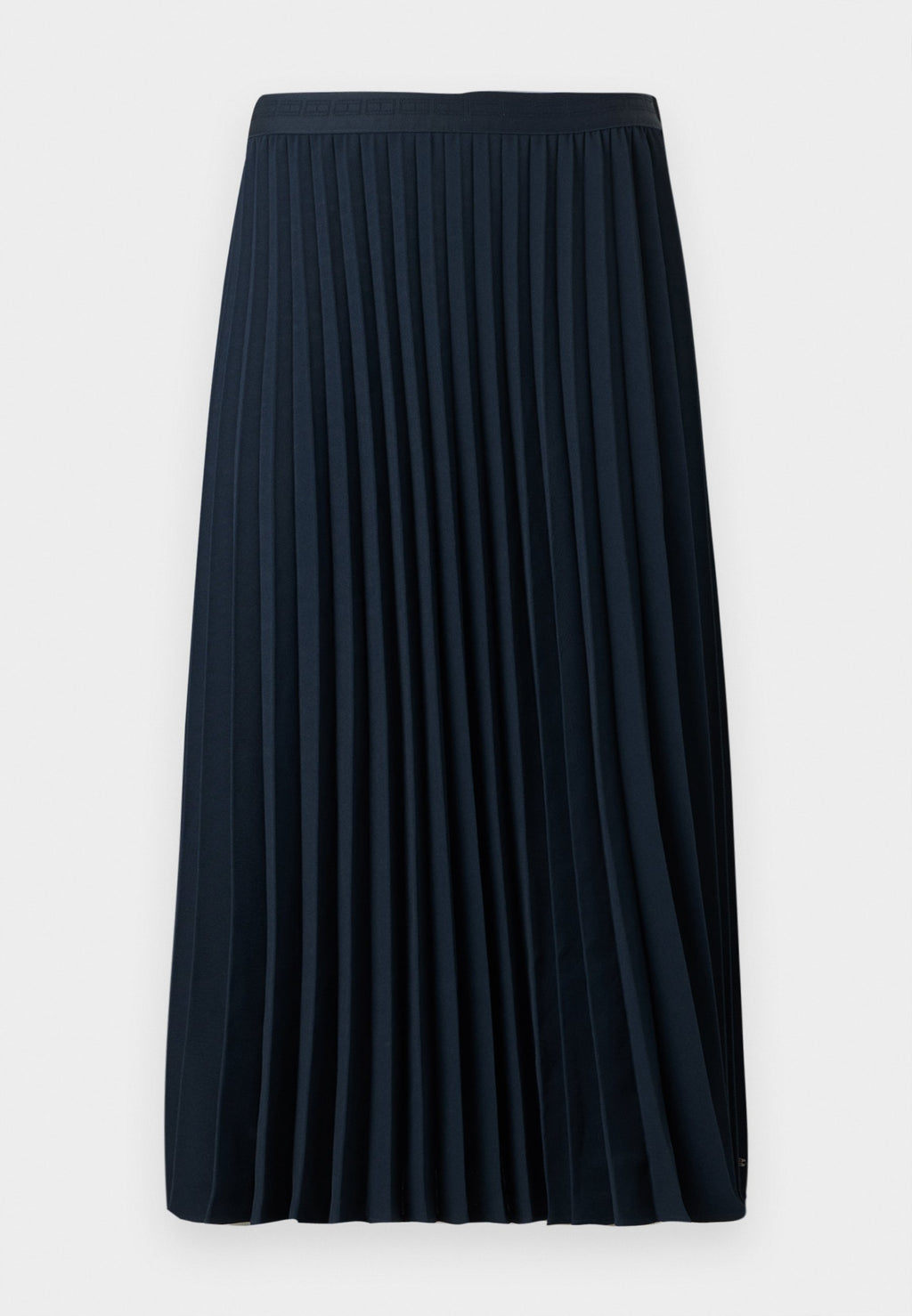 PLEATED TWILL MIDI SKIRT - Pleated skirt - dark night navy
