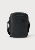 SAC REPORTER CROISÉ MODERNE À LOGO RÉPÉTÉ - Sac bandoulière - noir