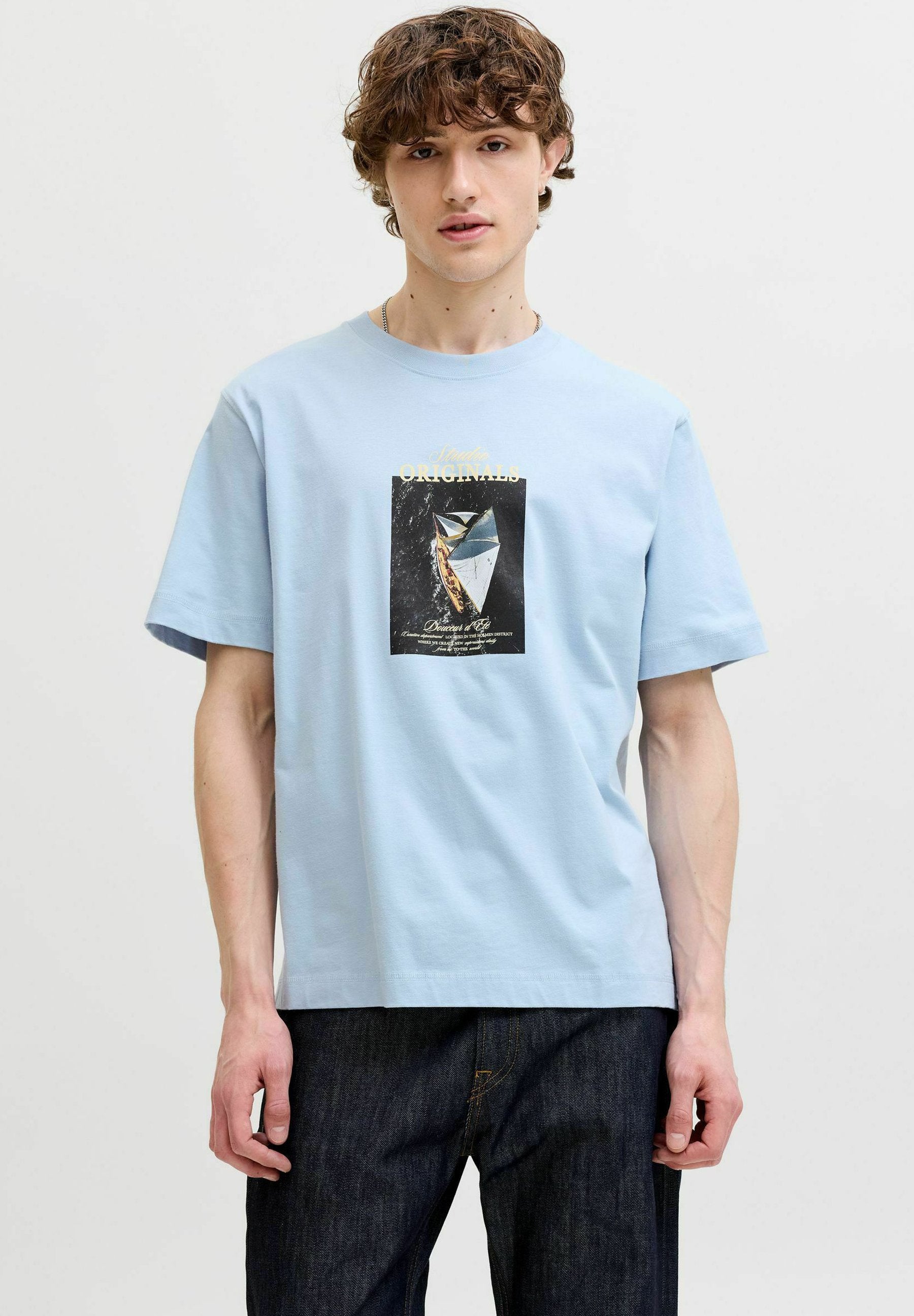 T- - Print T-shirt - cashmere blue