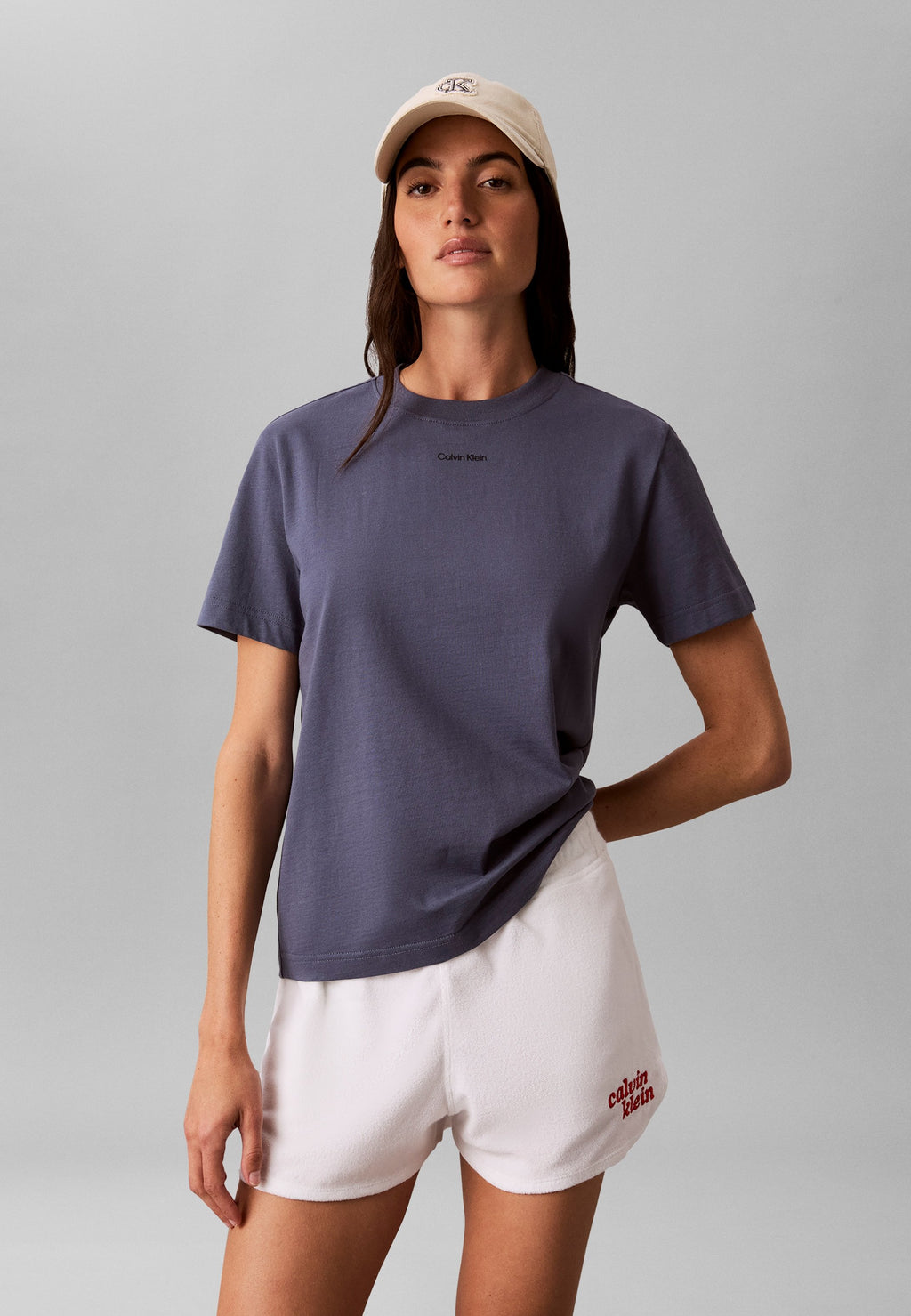 CLASSIC LOGO TEE - Basic T-shirt - blue