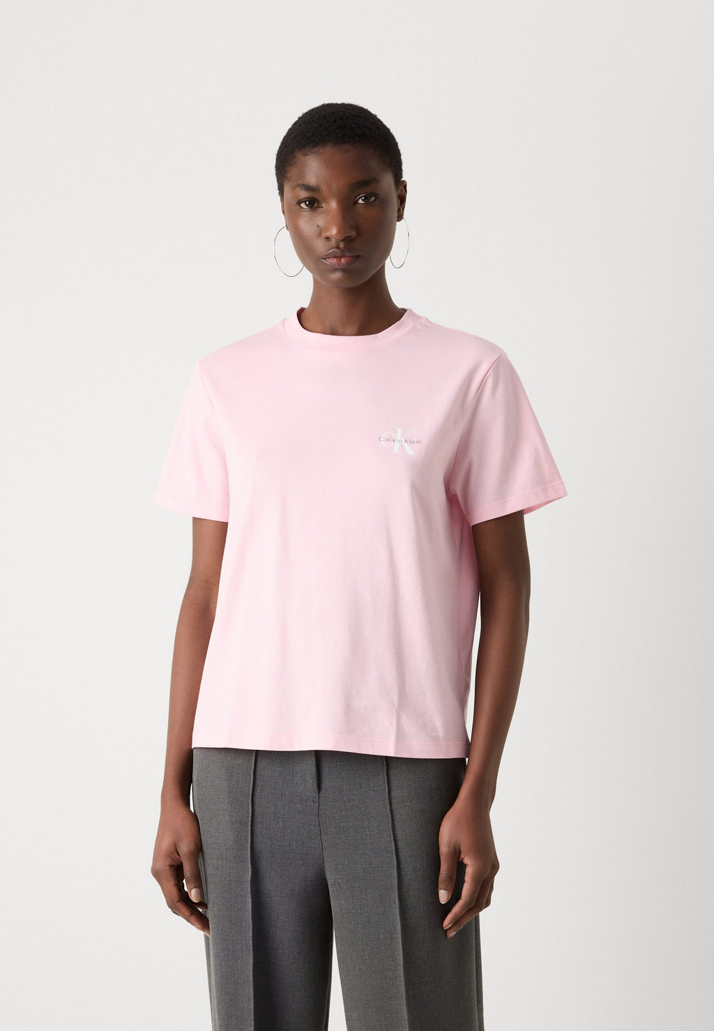 MONOLOGO TEE 2 PACK - Basic T-shirt - pink / white