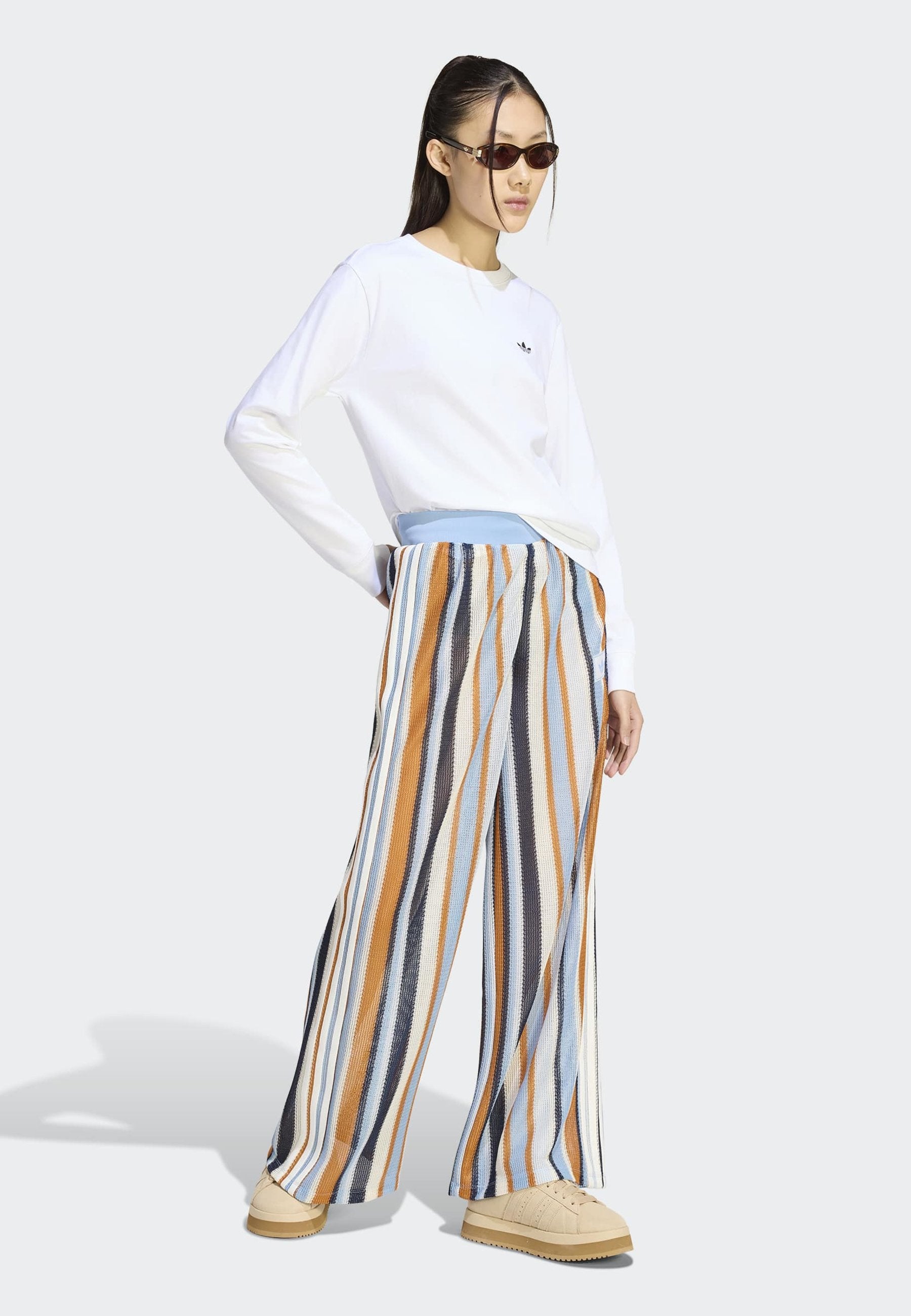 SUMMER GLOW KNITTED FIREBIRD - Trousers - multicolor/ash blue