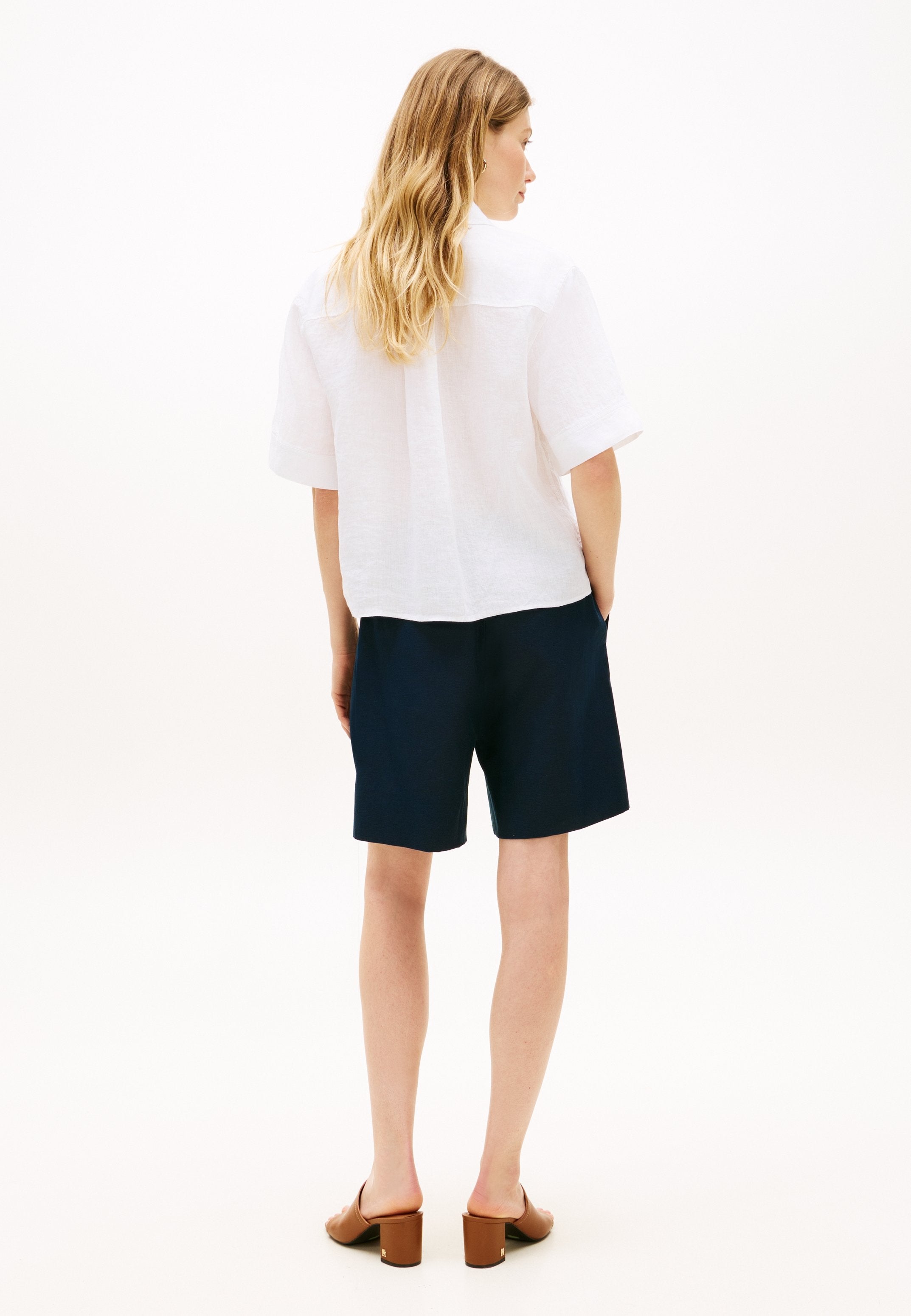 Button-down blouse - optic white