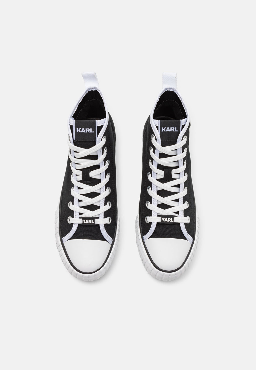 KAMPUS MAX PATCH LACE - High-top trainers - black