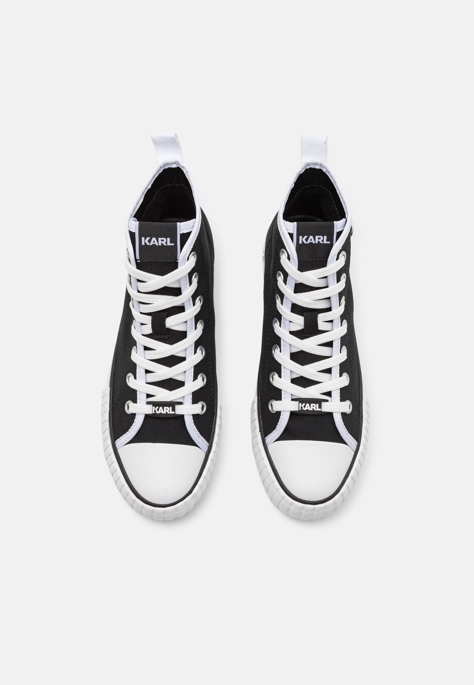 KAMPUS MAX PATCH LACE - High-top trainers - black